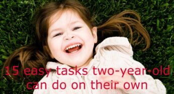15 easy tasks two-year-old can do on their own